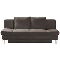 SCHLAFSOFA in Cord Braun  - Chromfarben/Braun, Design, Textil/Metall (200/85/90cm) - Xora