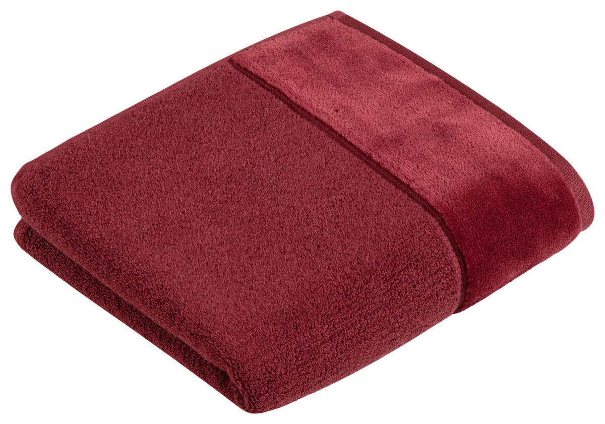 HANDTUCH 110/60 cm Pure NOS Vossen Wäsche Rot  - Rot, Basics, Textil (110/60cm) - Vossen