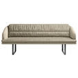 SITZBANK 255/89/68 cm Flachgewebe Naturfarben Metall  - Schwarz/Naturfarben, Design, Textil/Metall (255/89/68cm) - Dieter Knoll
