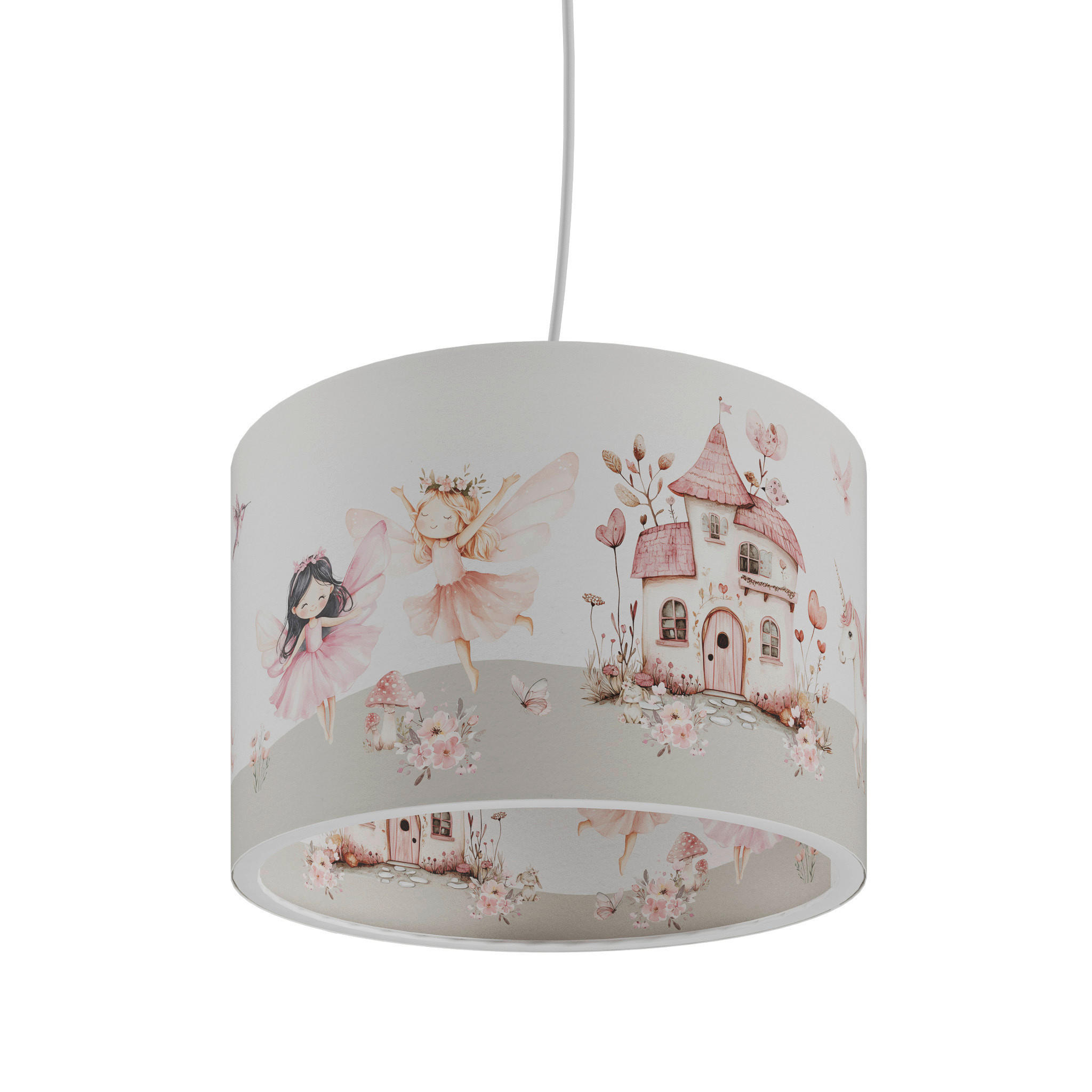 KINDERHÄNGELEUCHTE Feenwelt  - Weiß, Basics, Kunststoff (35/35/20cm)