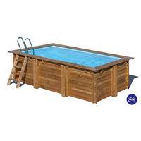 POOL-SET 2024 420/270/117 cm  - Kieferfarben, KONVENTIONELL, Holz (420/270/117cm) - Gre