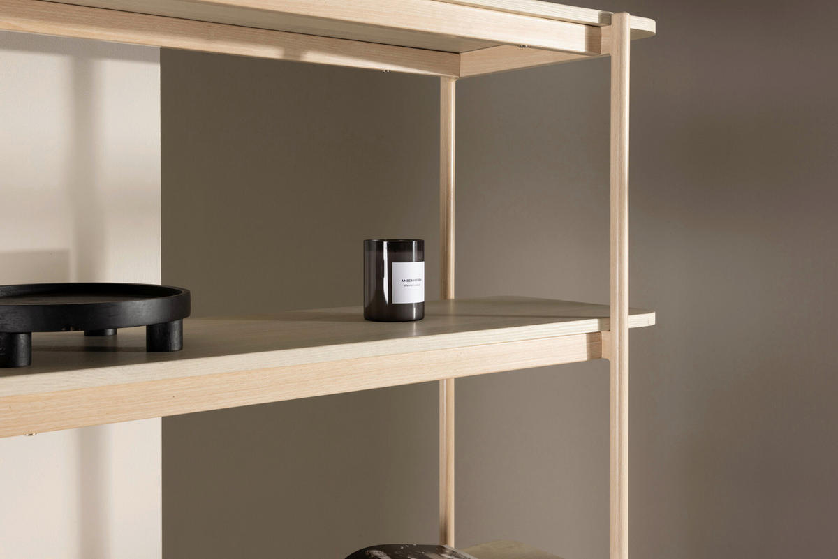 HYLLA i 120/190/40 cm beige  - beige, Modern, metall/trä (120/190/40cm) - Livetastic