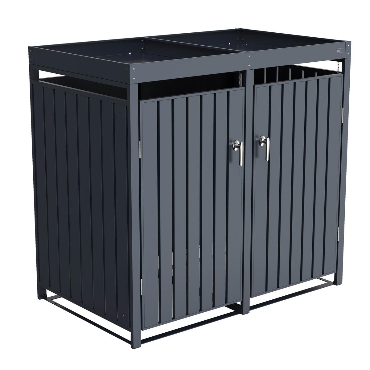 ÚLOŽNÝ BOX   - antracitová, Basics, kov (132/80cm) - Ambia Garden