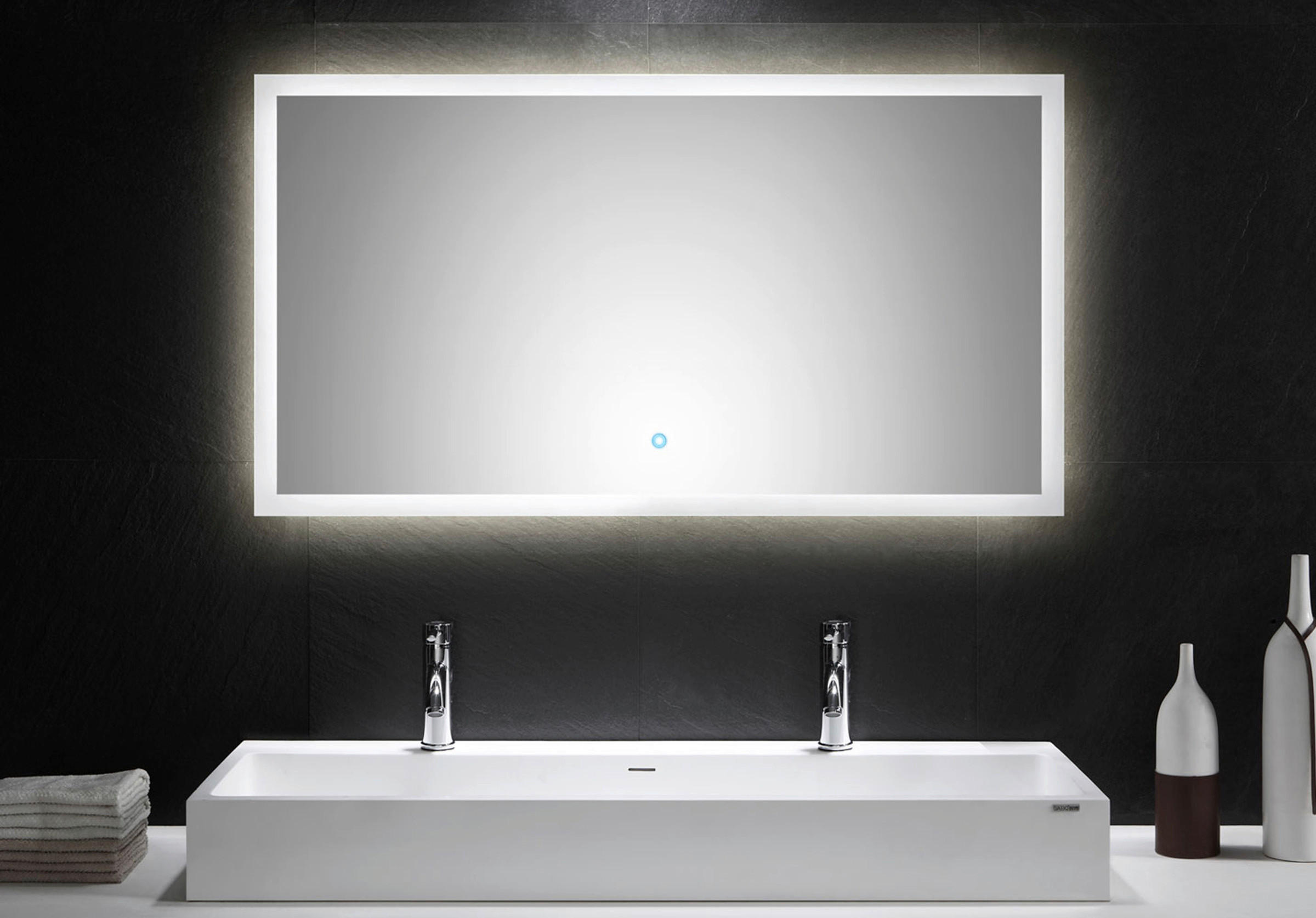 BADEZIMMERSPIEGEL 120/65/3,2 cm  - MODERN, Glas (120/65/3,2cm) - MID.YOU