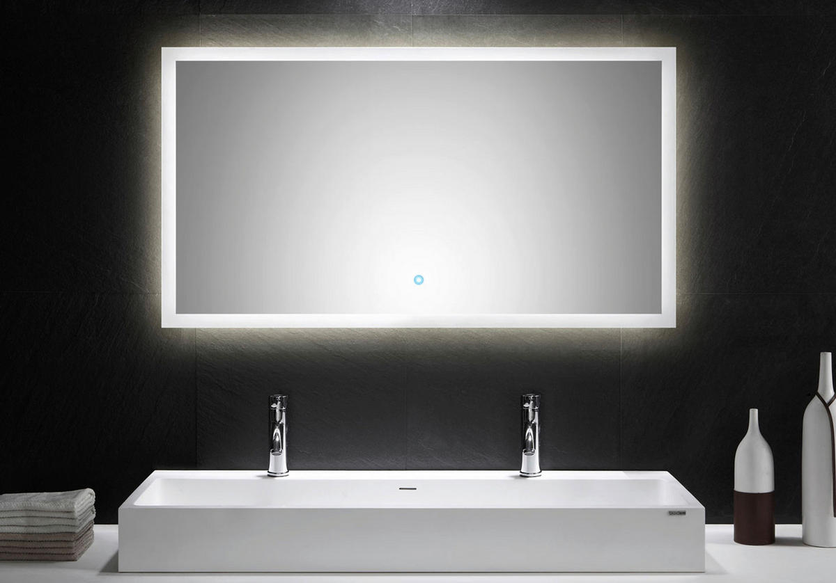 BADEZIMMERSPIEGEL 120/65/3,2 cm  - MODERN, Glas (120/65/3,2cm) - MID.YOU