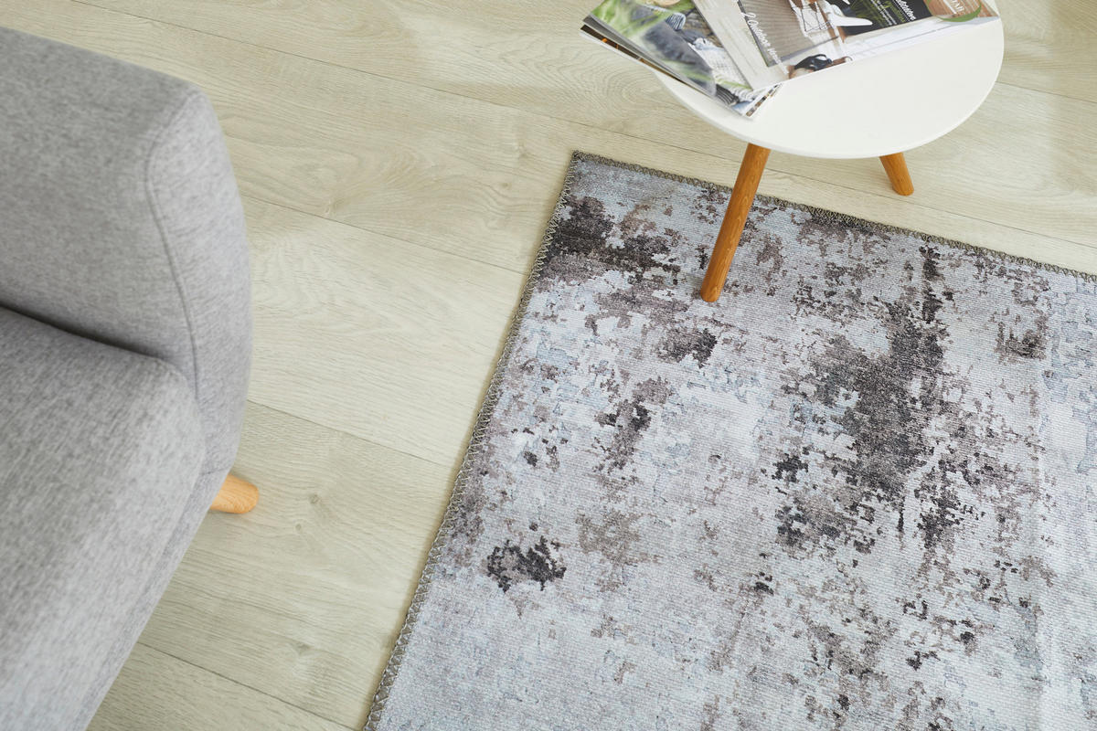 VINTAGE-TEPPICH 120/170 cm Lago Anthrazit, Grau  - Anthrazit/Grau, Design, Textil (120/170cm) - Novel