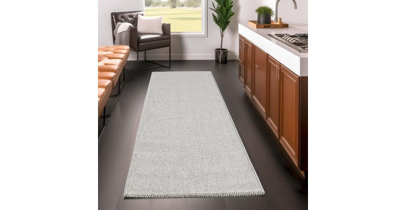 LÄUFER 80/250 cm LOOM Silberfarben  - Silberfarben, Basics, Textil (80/250cm) - Novel