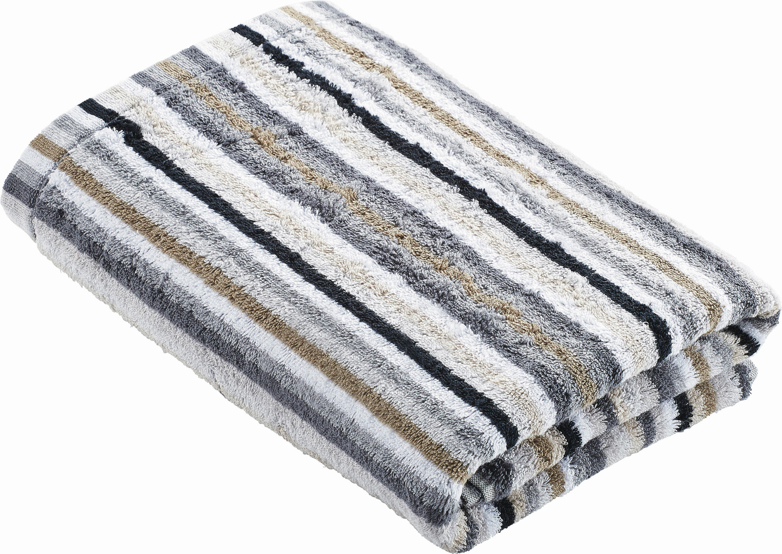 DUSCHTUCH Lifestyle 70/140 cm  - Grau, Basics, Textil (70/140cm) - Cawoe