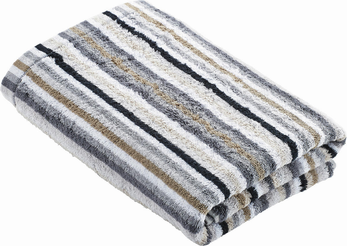 DUSCHTUCH Lifestyle 70/140 cm  - Grau, Basics, Textil (70/140cm) - Cawoe