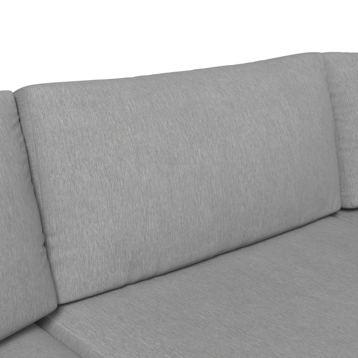 LOUNGE GARNITÚRA 3 részes   295/107/79 cm  - világosszürke/natúr színű, Design, fa/fém (295/107/79cm) - Ambia Garden