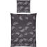 BETTWÄSCHE Satin Grau, Schwarz 135/200 cm - Schwarz/Grau, Design, Textil (135/200cm) - Ambiente