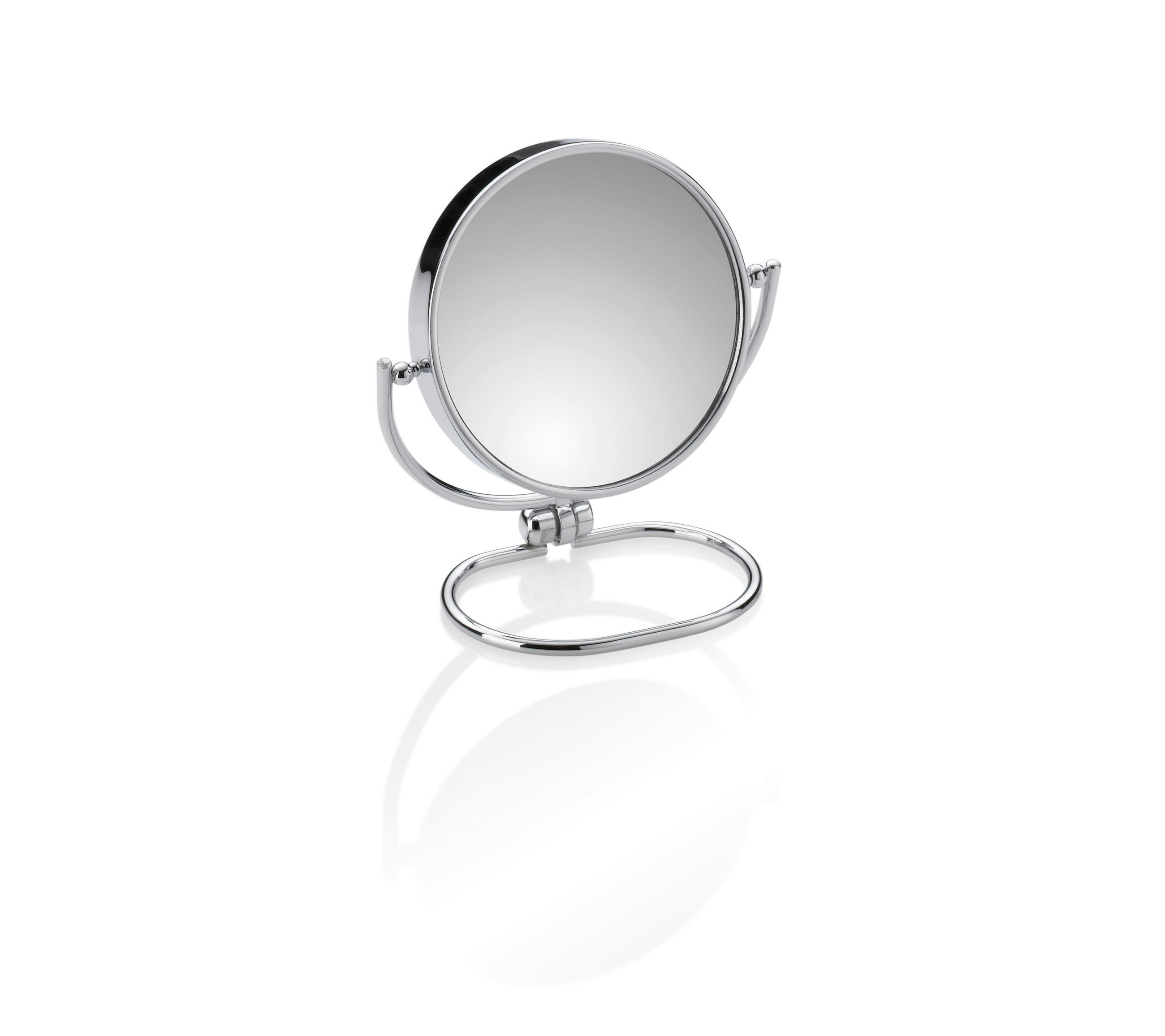 SCHMINKSPIEGEL     - Edelstahlfarben, Basics, Metall (11,5/11/6,5cm) - Kela