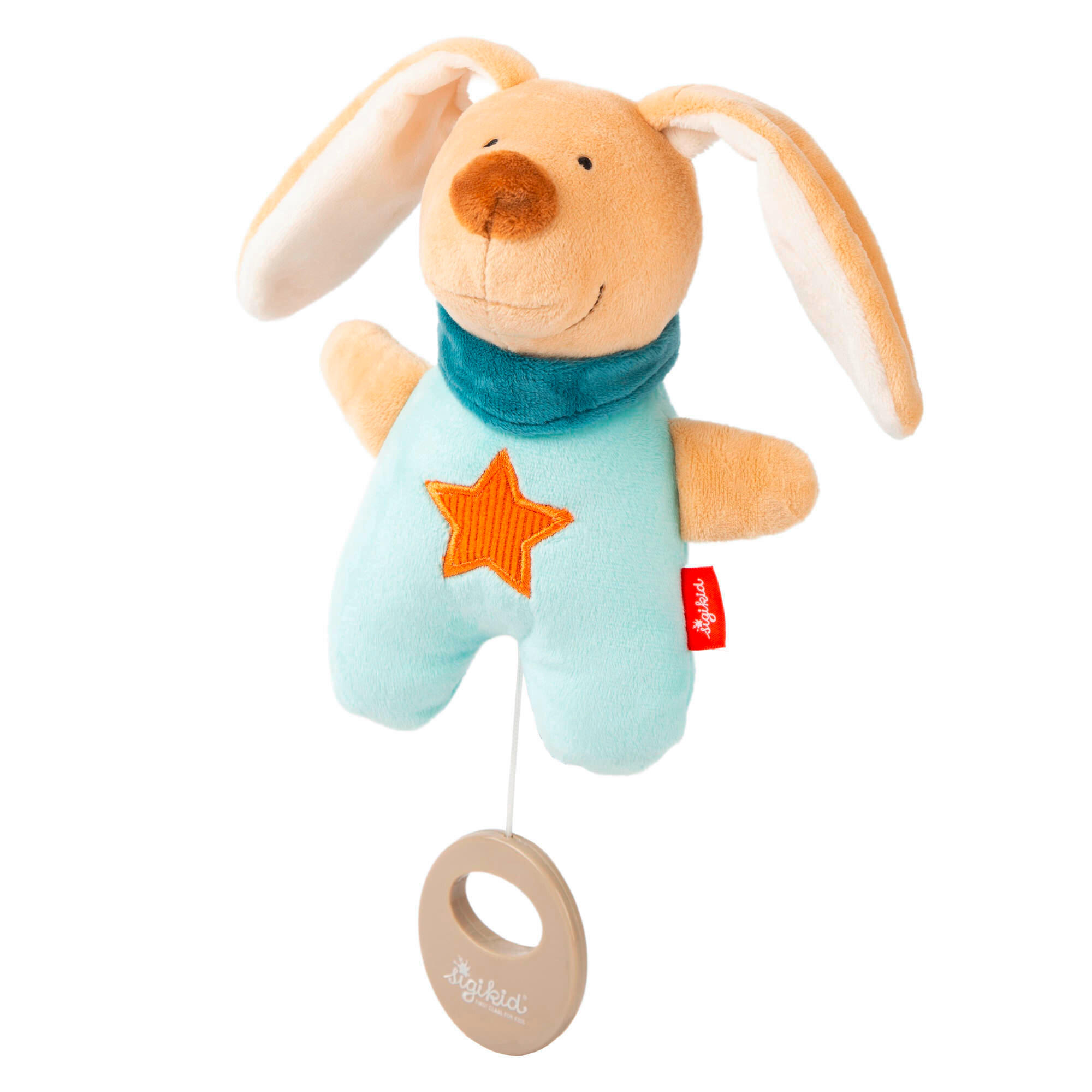 Sigikid Spieluhr Hellblau, Beige 11x17x8 cm