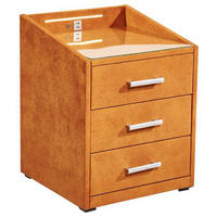 NACHTTISCH 47/61/46 cm  in Orange  - Silberfarben/Schwarz, Modern, Holzwerkstoff/Kunststoff (47/61/46cm) - MID.YOU