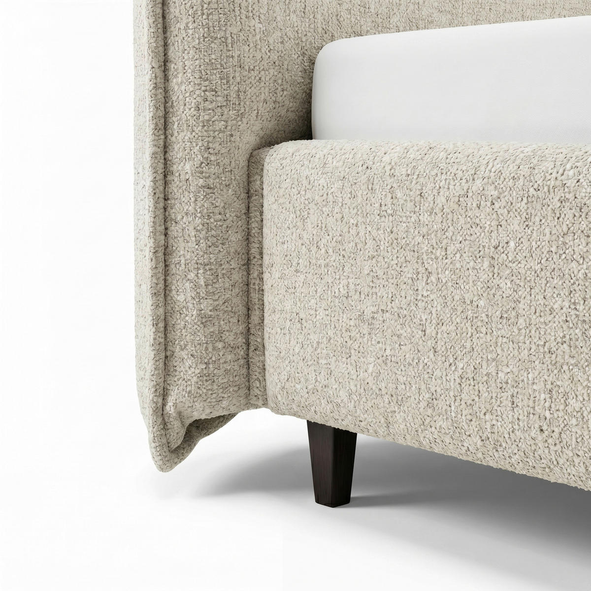 POLSTERBETT gepolstertes Kopfteil, Lattenrost, Bettkasten Naturfarben 180/200 cm  - Schwarz/Naturfarben, MODERN, Holz/Textil (180/200cm) - Livetastic