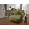 XXL-SESSEL Cord Olivgrün    - Schwarz/Olivgrün, Design, Textil/Metall (112/95/158cm) - Livetastic