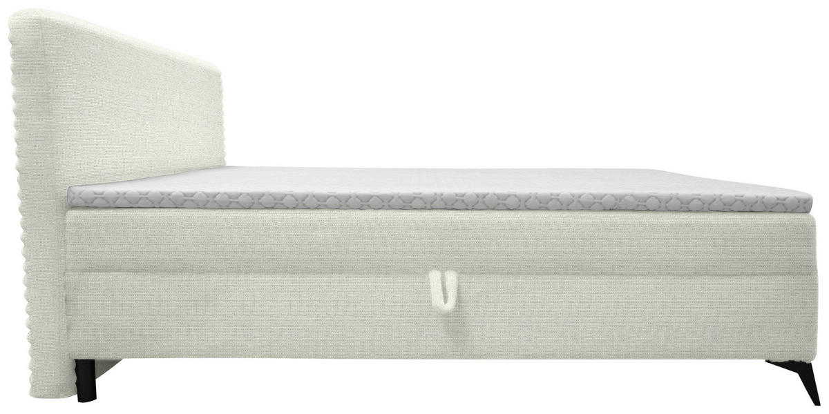 BOXBETT 160/200 cm  in Weiß  - Schwarz/Weiß, Design, Holz/Holzwerkstoff (160/200cm) - Xora
