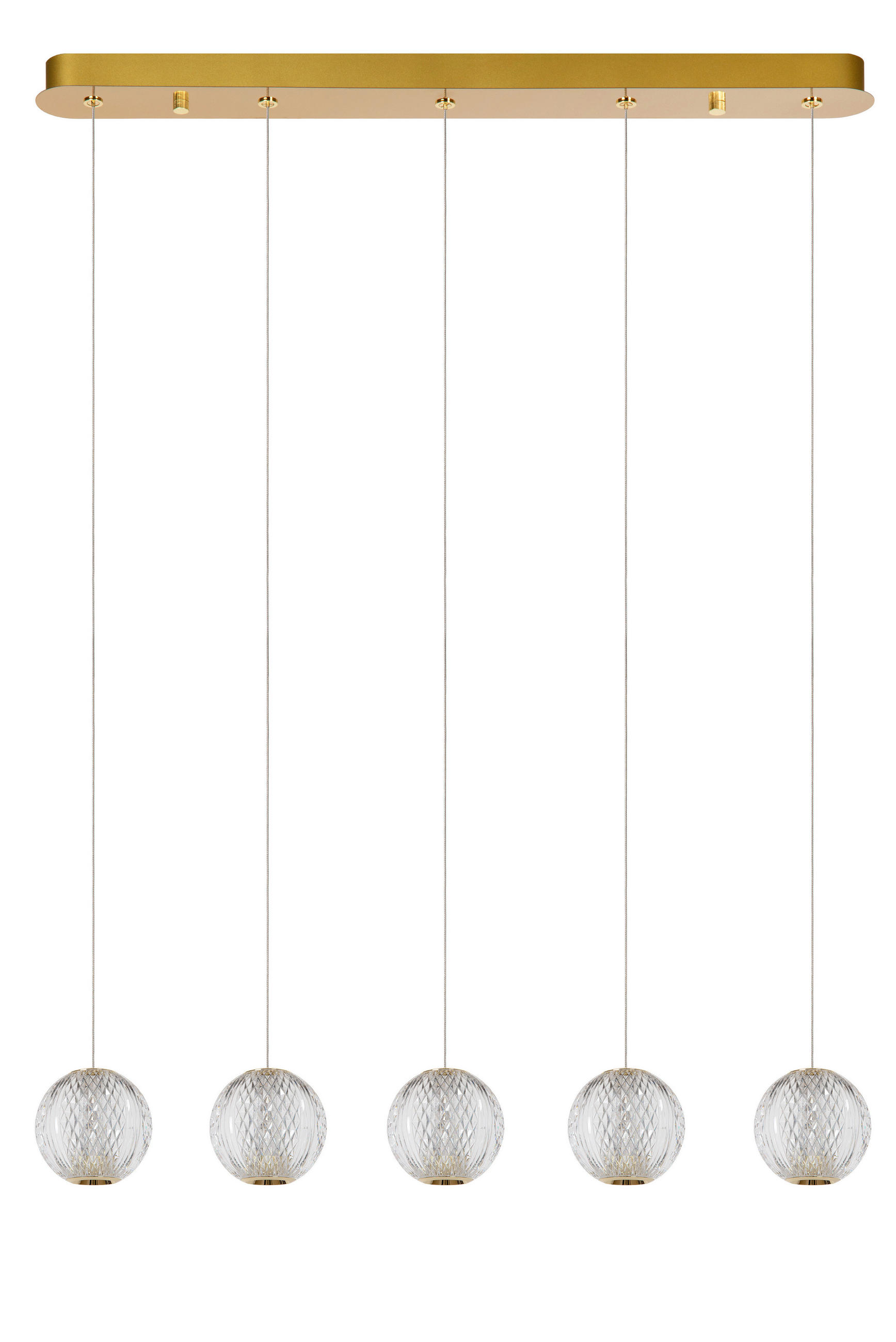 LED-PENDELLEUCHTE 84/11/150 cm  - Transparent, Design, Kunststoff (84/11/150cm) - Lucide
