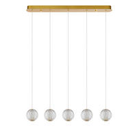 LED-PENDELLEUCHTE Cintra 84/11/150 cm  - Transparent, Design, Kunststoff (84/11/150cm) - Lucide