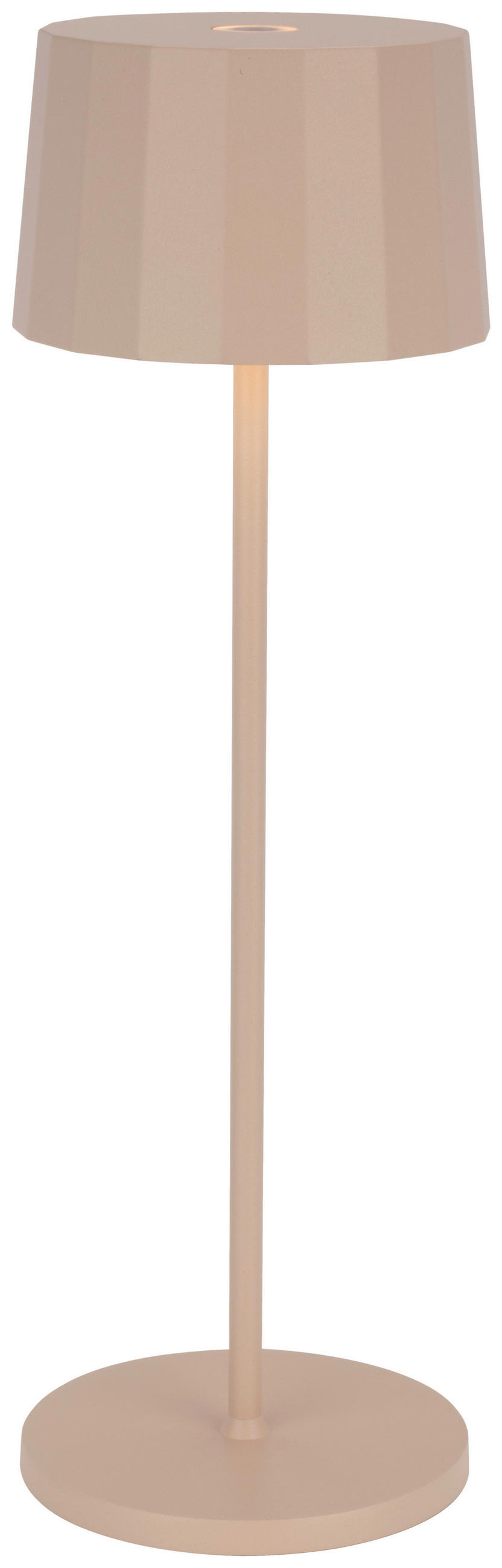 NABÍJATEĽNÁ STOLNÁ LAMPA 11/35 cm - piesková, Trend, kov/plast (11/35cm) - Dieter Knoll