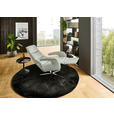 RELAXSESSEL in Leder Silberfarben  - Edelstahlfarben/Silberfarben, Design, Leder/Metall (76/119/86cm) - Dieter Knoll