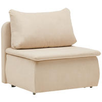 SCHLAFSESSEL Jacquard Beige  inkl.  - Beige/Schwarz, KONVENTIONELL, Kunststoff/Textil (87/95/87cm) - Livetastic