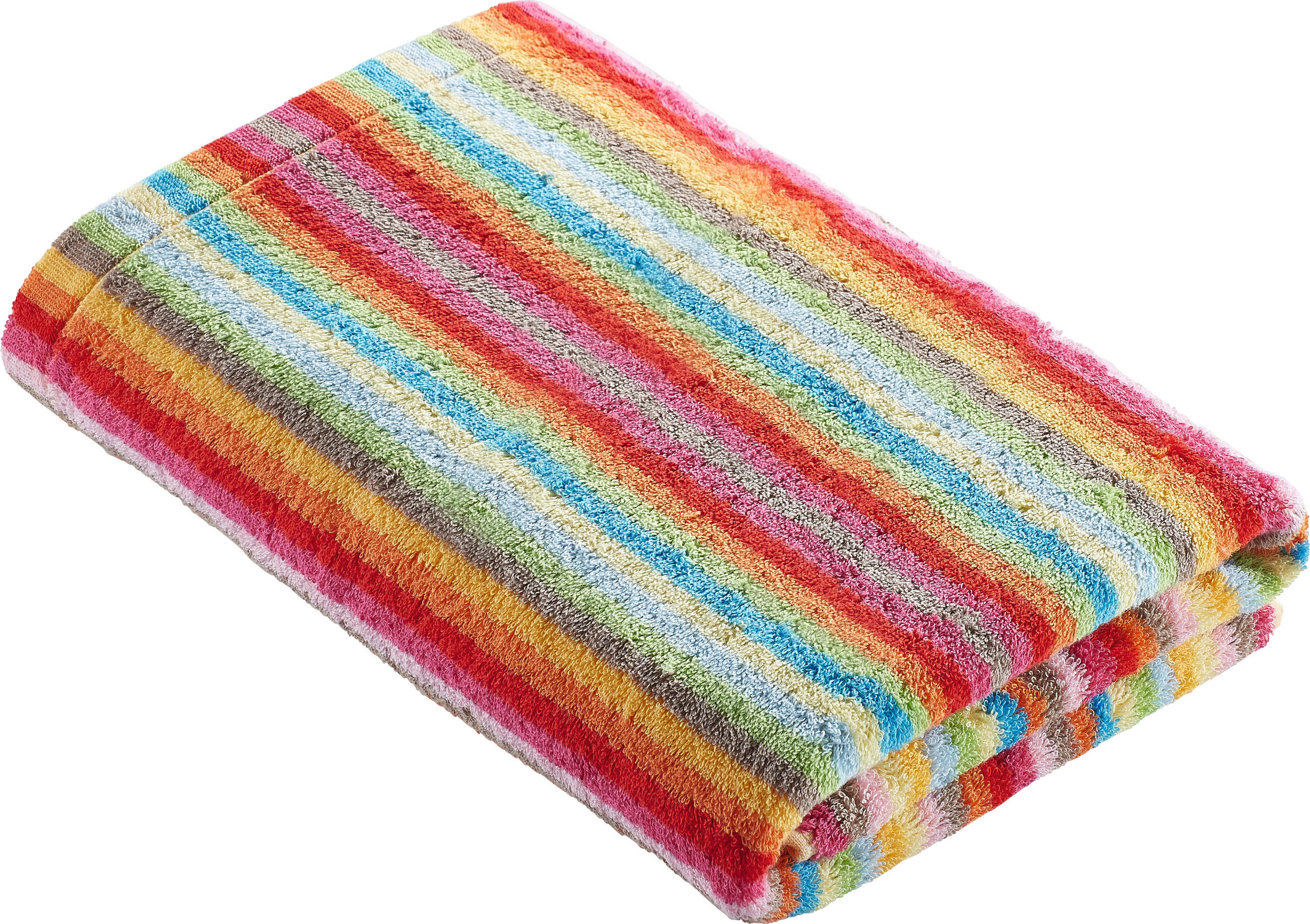 DUSCHTUCH LIFESTYLE STREIFEN 70/140 cm  - Multicolor, Basics, Textil (70/140cm) - Cawoe