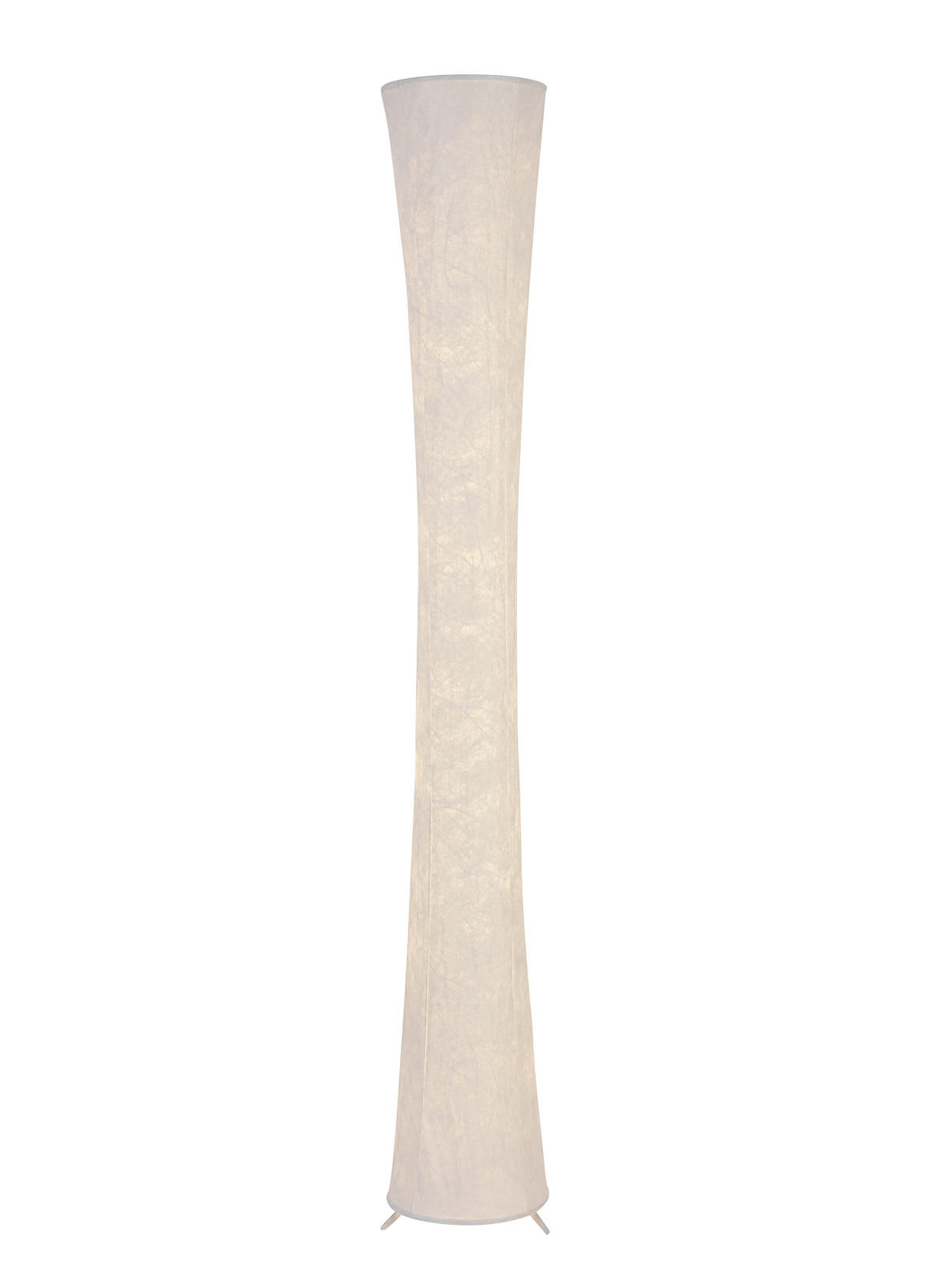 STOJACIA LED LAMPA, 23/158 cm  - biela, Basics, kov/textil (23/158cm) - Novel