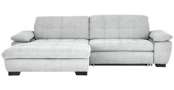 ECKSOFA in Webstoff Hellgrau  - Hellgrau/Schwarz, Design, Textil/Metall (180/265cm) - Carryhome