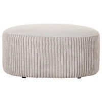 HOCKER Cord, Plüsch Beige  - Beige/Schwarz, KONVENTIONELL, Kunststoff/Textil (75/38cm) - Carryhome