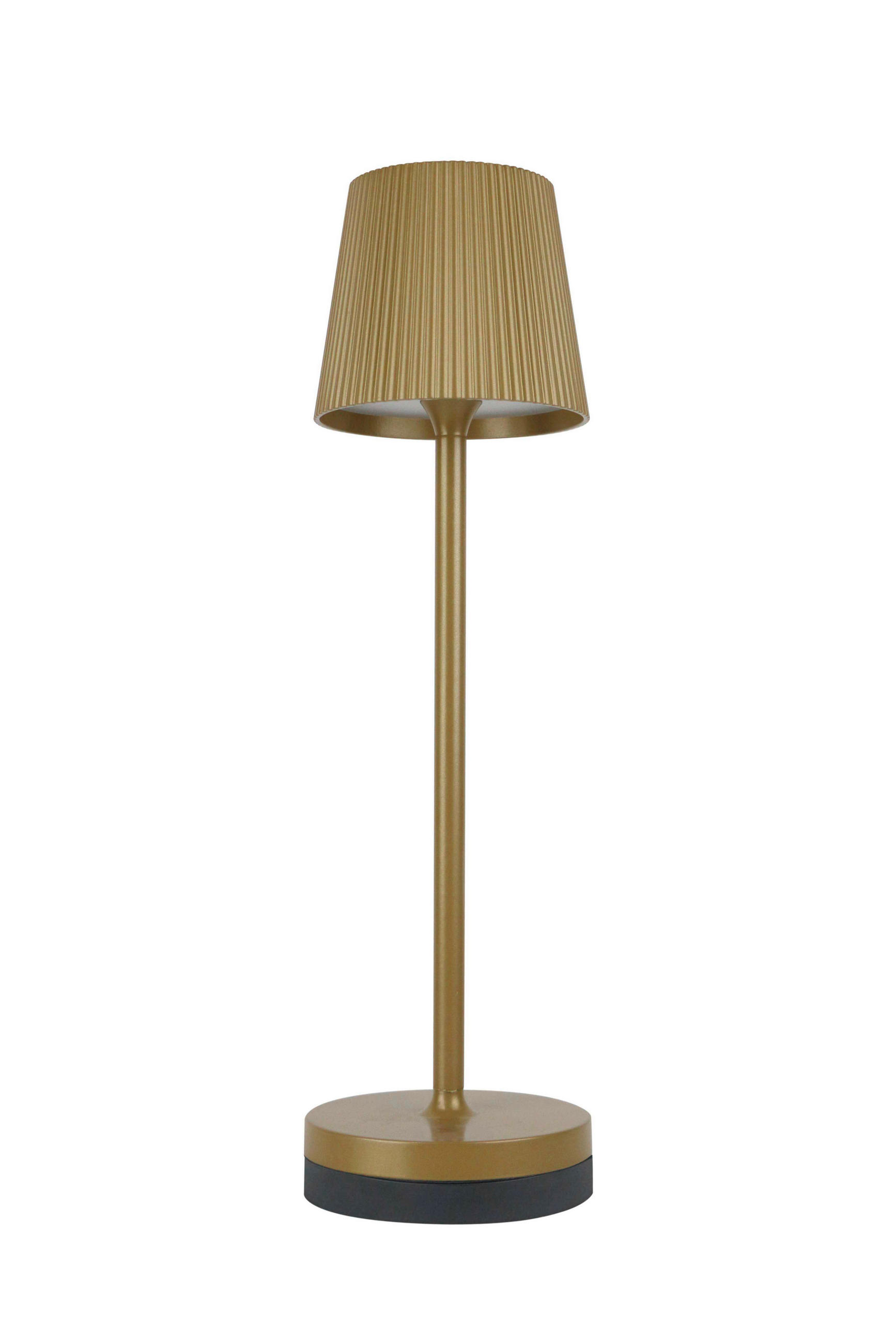 PUNJIVA STONA LAMPA - zlatna, Trendi, metal (11,4/39,5cm)