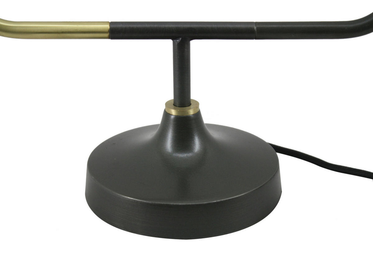 TISCHLEUCHTE - Goldfarben/Schwarz, Trend, Metall (58/15/38cm) - Kayoom