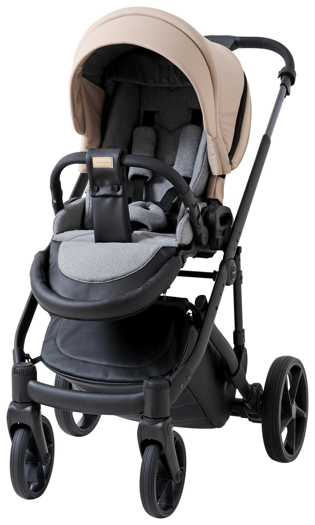 BARNVAGNSSET Easy Compact  - beige/svart, Basics, metall/textil (108/61/96cm) - Jimmylee