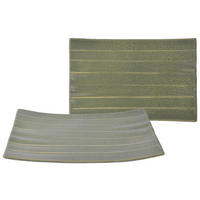 SERVIERSCHALENSET Streat Food  24/15 cm  - Grün, Basics, Keramik (24/15cm) - Creatable