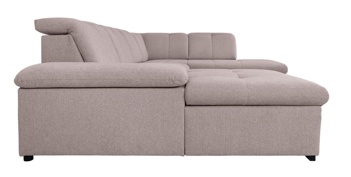 WOHNLANDSCHAFT Taupe  - Taupe/Grau, Design, Textil/Metall (173/328/215cm) - MID.YOU
