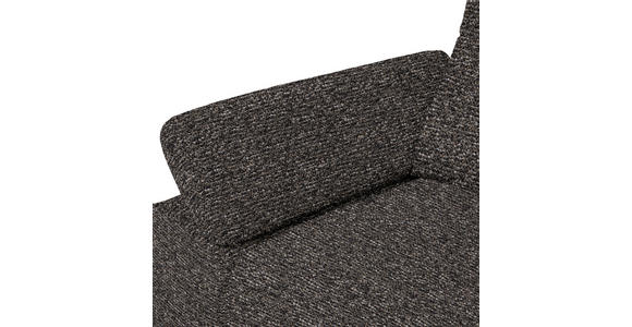 ECKSOFA in Chenille, Flachgewebe Dunkelgrün, Graubraun  - Dunkelgrün/Graubraun, Design, Textil/Metall (318/165cm) - Xora