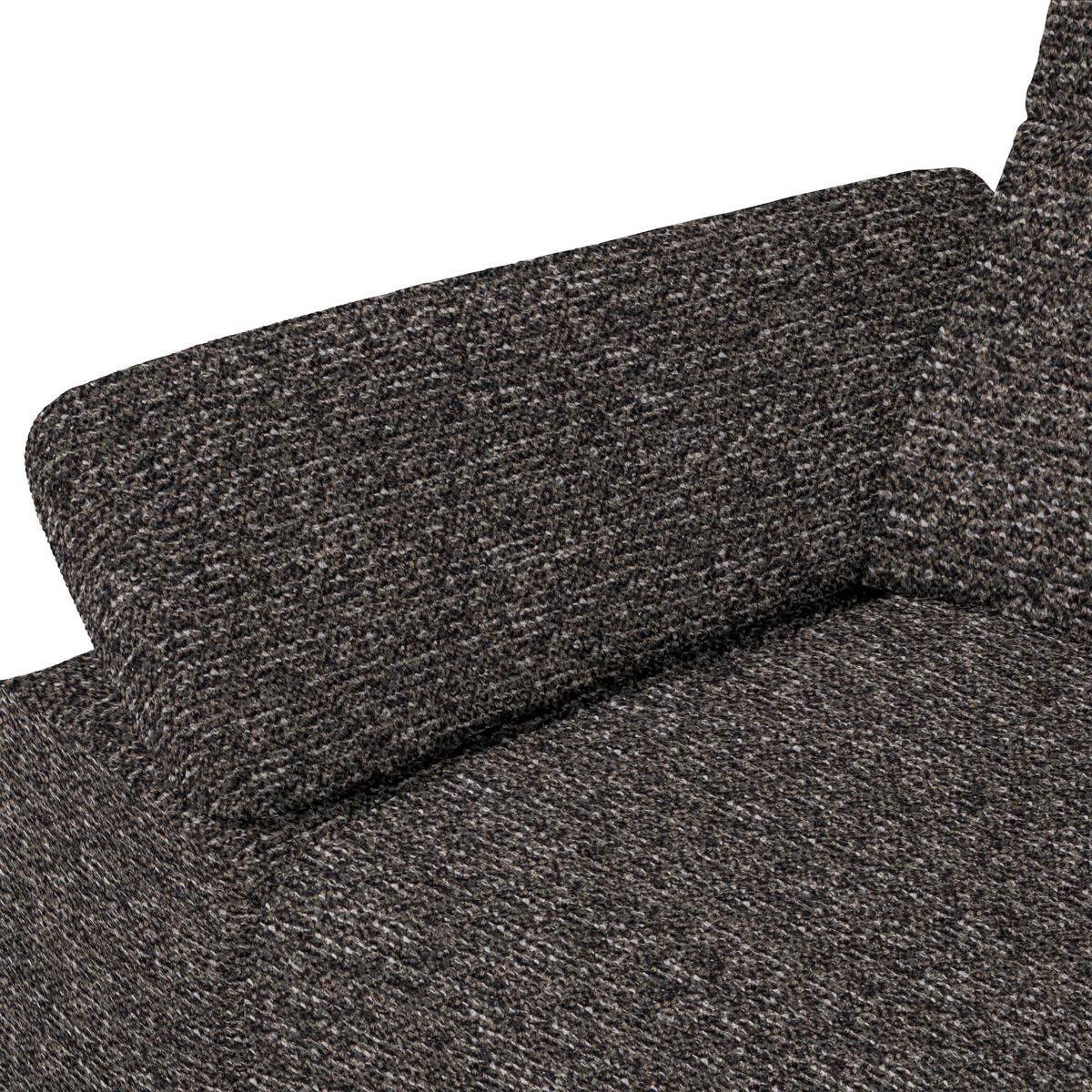 ECKSOFA in Chenille, Flachgewebe Dunkelgrün, Graubraun  318/165 cm  - Dunkelgrün/Graubraun, Design, Textil/Metall (318/165cm) - Xora