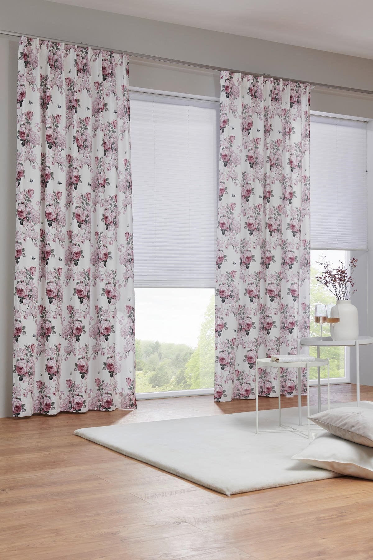 VORHANGSTOFF per lfm blickdicht  - Altrosa, KONVENTIONELL, Textil (140cm) - Esposa