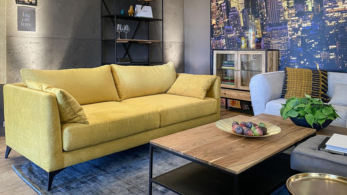 REGAL 95/180/35 cm naravne barve, črna  - črna/naravne barve, Moderno, kovina/leseni material (95/180/35cm) - MID.YOU