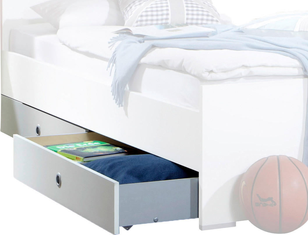 BETTSCHUBKASTEN Weiß  - Weiß, LIFESTYLE, Holzwerkstoff/Kunststoff (100/16/60cm) - Carryhome