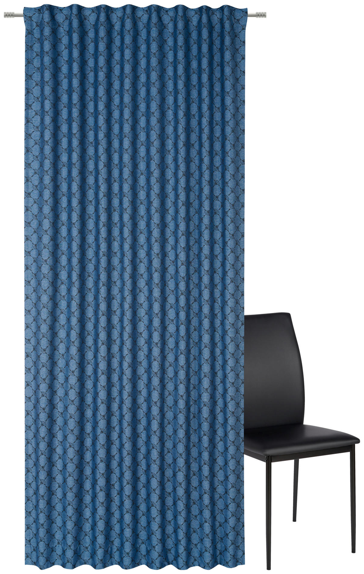 FERTIGVORHANG blickdicht  - Blau, Design, Textil (130/250cm) - Joop!