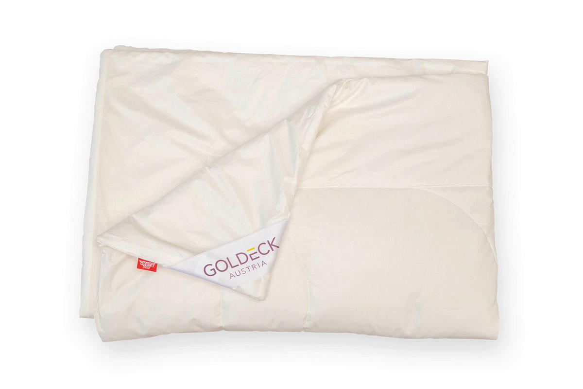 SOMMERDECKE 135-140/200 cm  - Champagner, Basics, Naturmaterialien/Textil (135-140/200cm) - Goldeck Austria