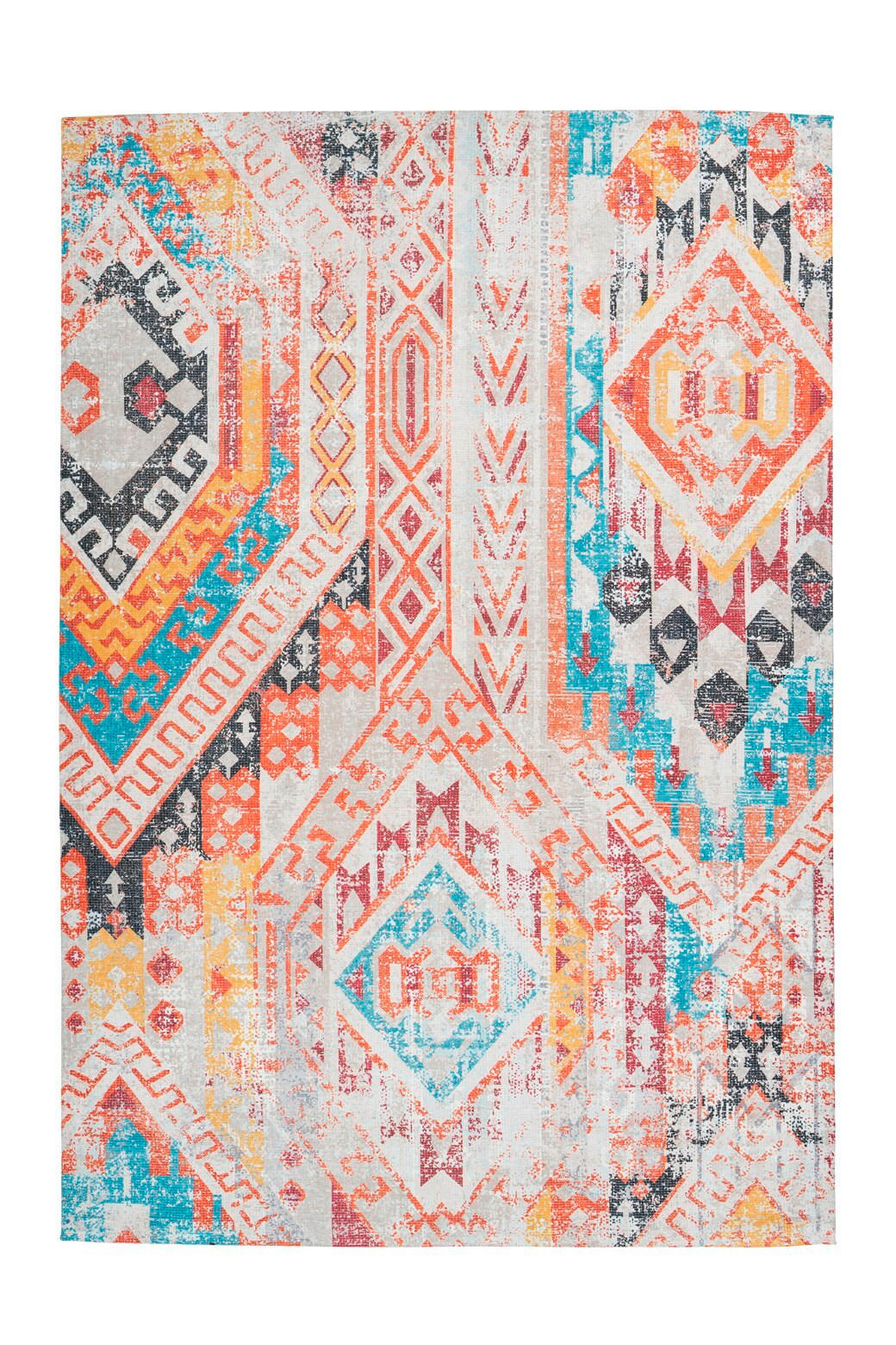 FLACHWEBETEPPICH 120/170 cm Indiana 200 Multi / Orange Multicolor, Orange  - Multicolor/Orange, KONVENTIONELL, Textil (120/170cm)
