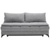SCHLAFSOFA in Flachgewebe Grau  - Schwarz/Grau, Design, Textil/Metall (197/95/92cm) - Stylife