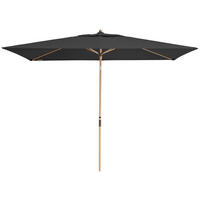 SONNENSCHIRM 200x300 cm Anthrazit  - Eschefarben/Anthrazit, Basics, Textil/Metall (200/300cm) - Doppler