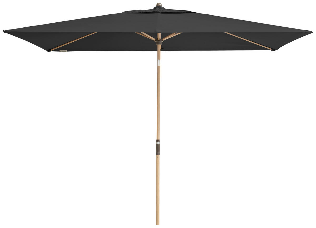SONNENSCHIRM 200x300 cm Anthrazit  - Eschefarben/Anthrazit, Basics, Textil/Metall (200/300cm) - Doppler