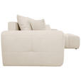 ECKSOFA Beige Velours  - Beige/Schwarz, KONVENTIONELL, Kunststoff/Textil (298/168cm) - Carryhome