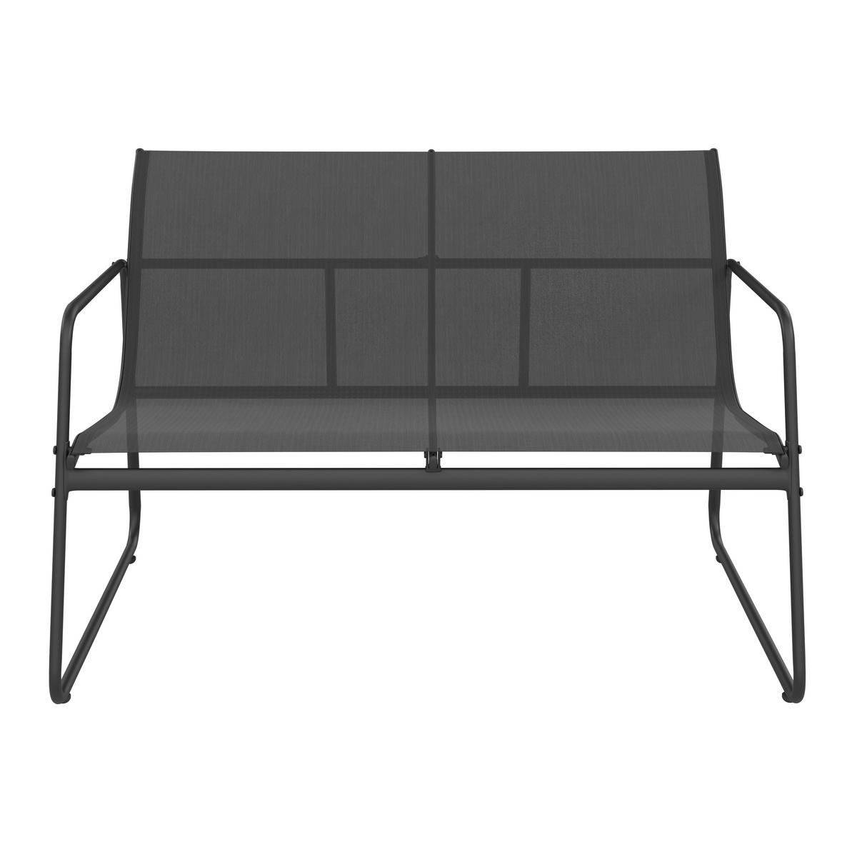 LOUNGEGARNITUR Eisen  - Grau, MODERN, Glas/Textil - Ambia Garden