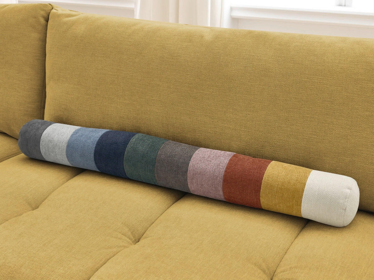 SCHLAFSOFA FUJI Leinenoptik Gelb  inkl.  - Gelb/Schwarz, MODERN, Kunststoff/Textil (251/113/88cm)