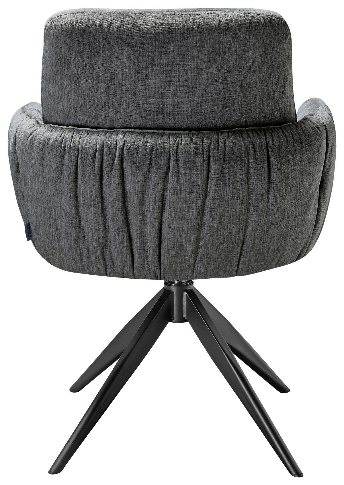 ARMLEHNSTUHL  in Eisen Samt  - Schwarz/Grau, Design, Textil/Metall (59/85/62cm) - Moderano